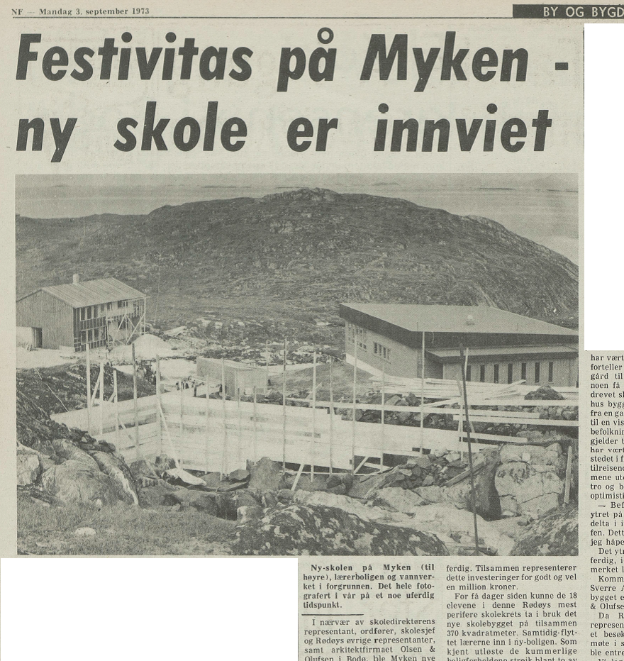 Klipp fra Nordlans Framtid mandag, 3. september 1973.